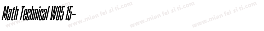 Math Technical W05 15字体转换